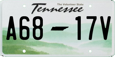TN license plate A6817V