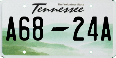 TN license plate A6824A
