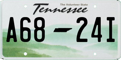 TN license plate A6824I