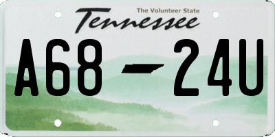 TN license plate A6824U