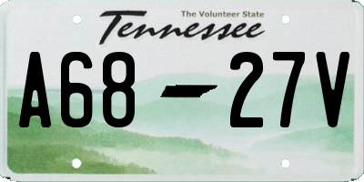 TN license plate A6827V