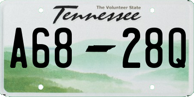 TN license plate A6828Q