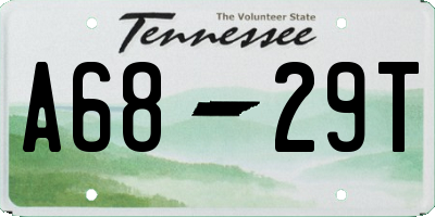 TN license plate A6829T