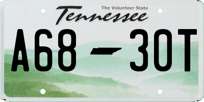 TN license plate A6830T