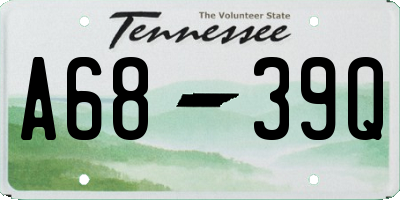 TN license plate A6839Q