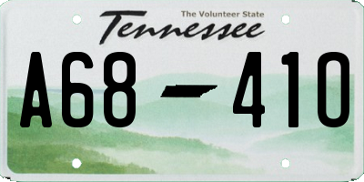 TN license plate A6841O