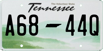TN license plate A6844Q