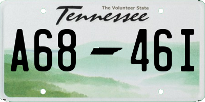 TN license plate A6846I