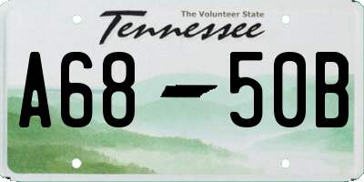 TN license plate A6850B