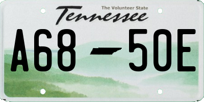 TN license plate A6850E