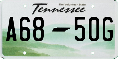 TN license plate A6850G