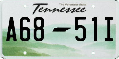 TN license plate A6851I