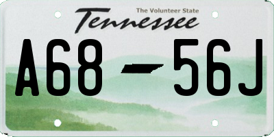 TN license plate A6856J