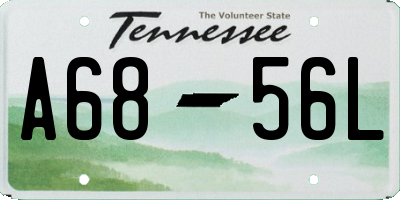 TN license plate A6856L