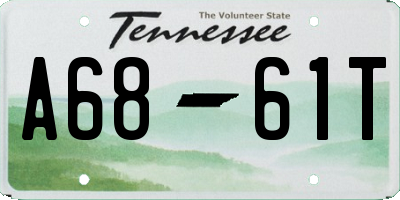 TN license plate A6861T