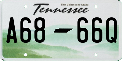 TN license plate A6866Q
