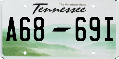 TN license plate A6869I