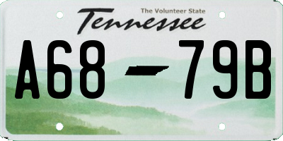 TN license plate A6879B