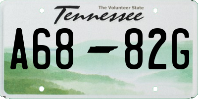 TN license plate A6882G