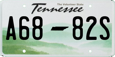 TN license plate A6882S