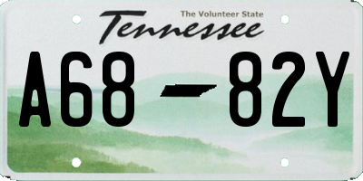 TN license plate A6882Y