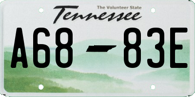 TN license plate A6883E