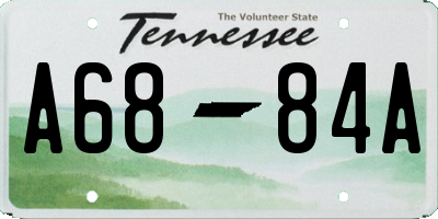 TN license plate A6884A