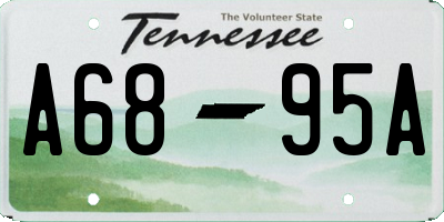 TN license plate A6895A