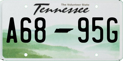 TN license plate A6895G