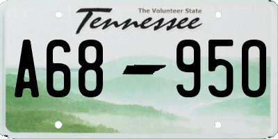 TN license plate A6895O