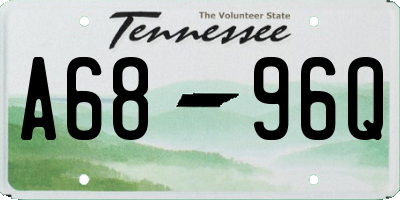 TN license plate A6896Q