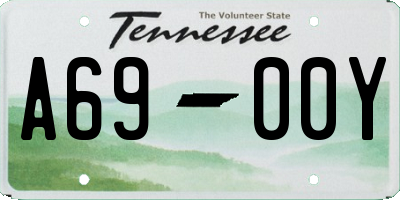 TN license plate A6900Y