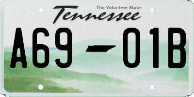 TN license plate A6901B