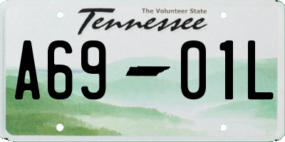 TN license plate A6901L