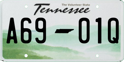 TN license plate A6901Q