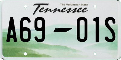 TN license plate A6901S