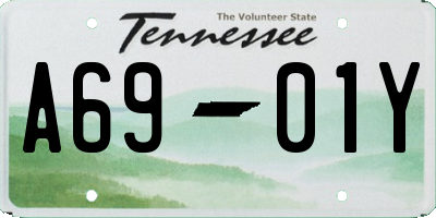 TN license plate A6901Y