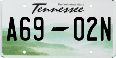 TN license plate A6902N