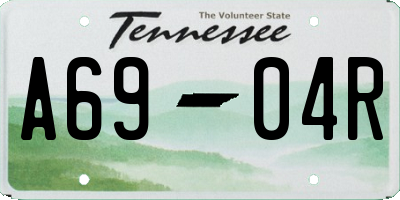 TN license plate A6904R