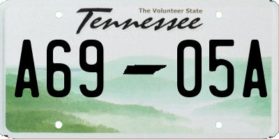 TN license plate A6905A