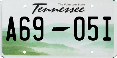 TN license plate A6905I