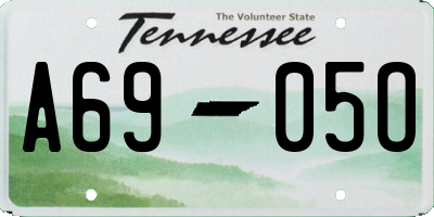 TN license plate A6905O