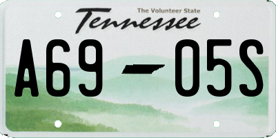 TN license plate A6905S