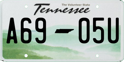 TN license plate A6905U