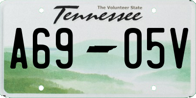 TN license plate A6905V