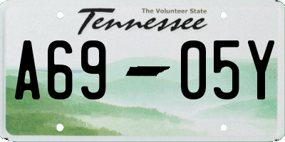 TN license plate A6905Y
