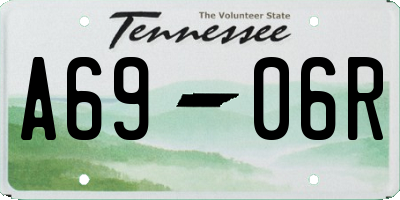 TN license plate A6906R