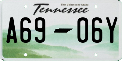 TN license plate A6906Y