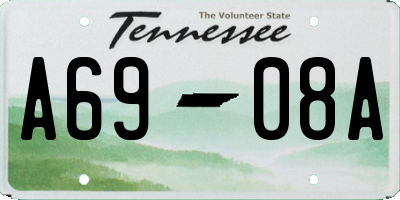 TN license plate A6908A