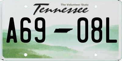 TN license plate A6908L
